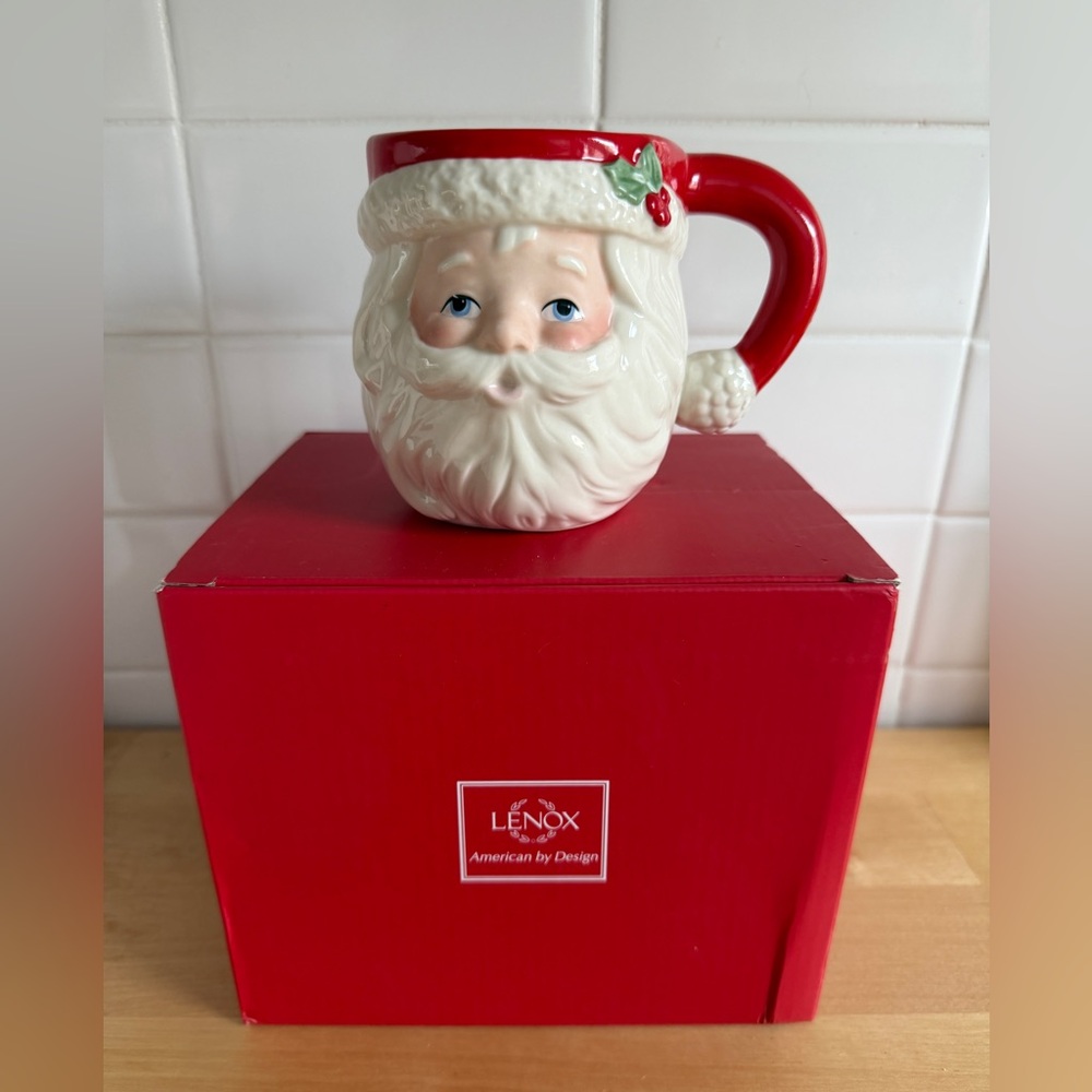 Lenox American by Design Jolly Holly Santa  Mug